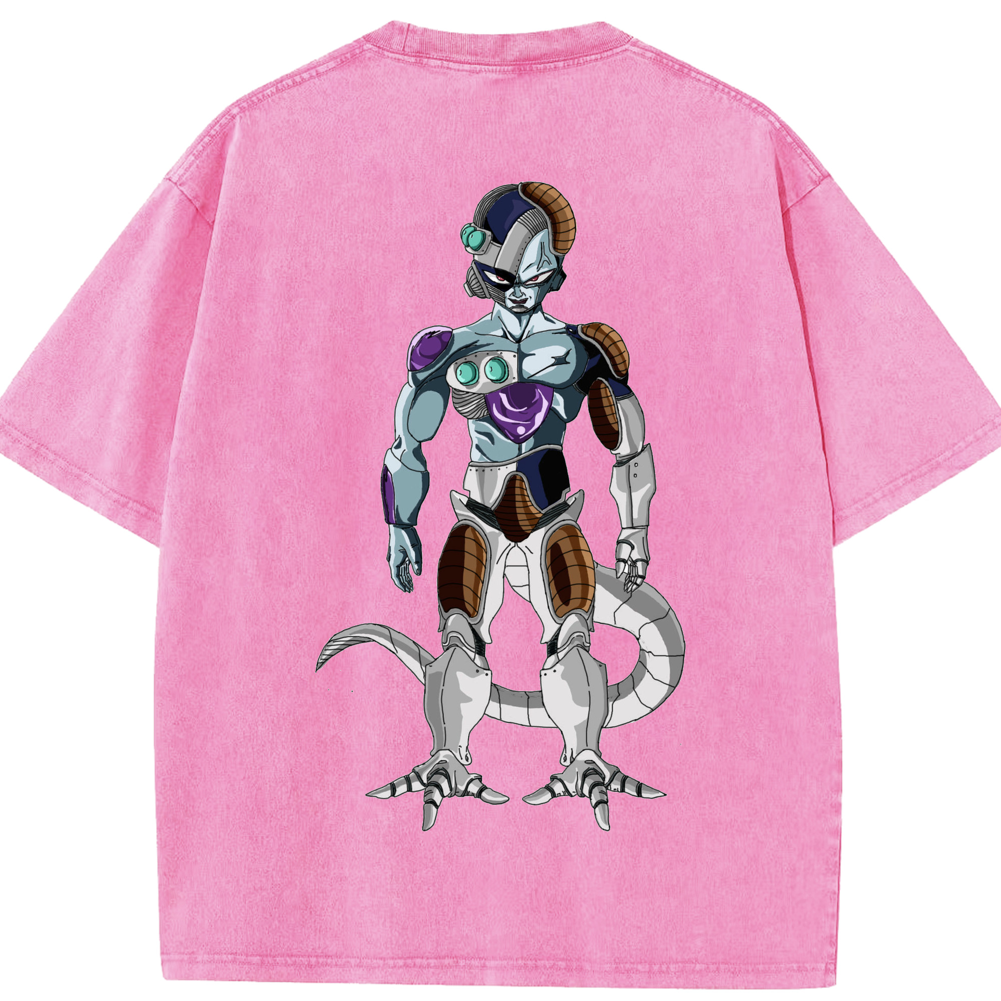 （画像用） ドラゴンボール クウラ DRAGON BALL Cooler Coora 綿100% ヴィンテージ風 半袖Tシャツ（背面プリント）